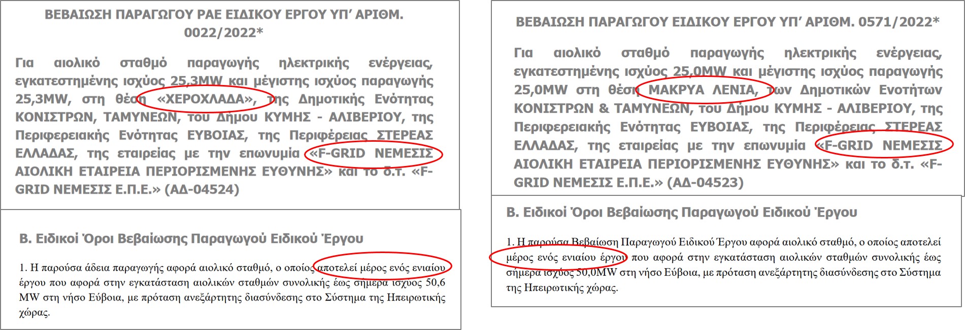 1.βεβαιώσεις παραγωγου F GRID