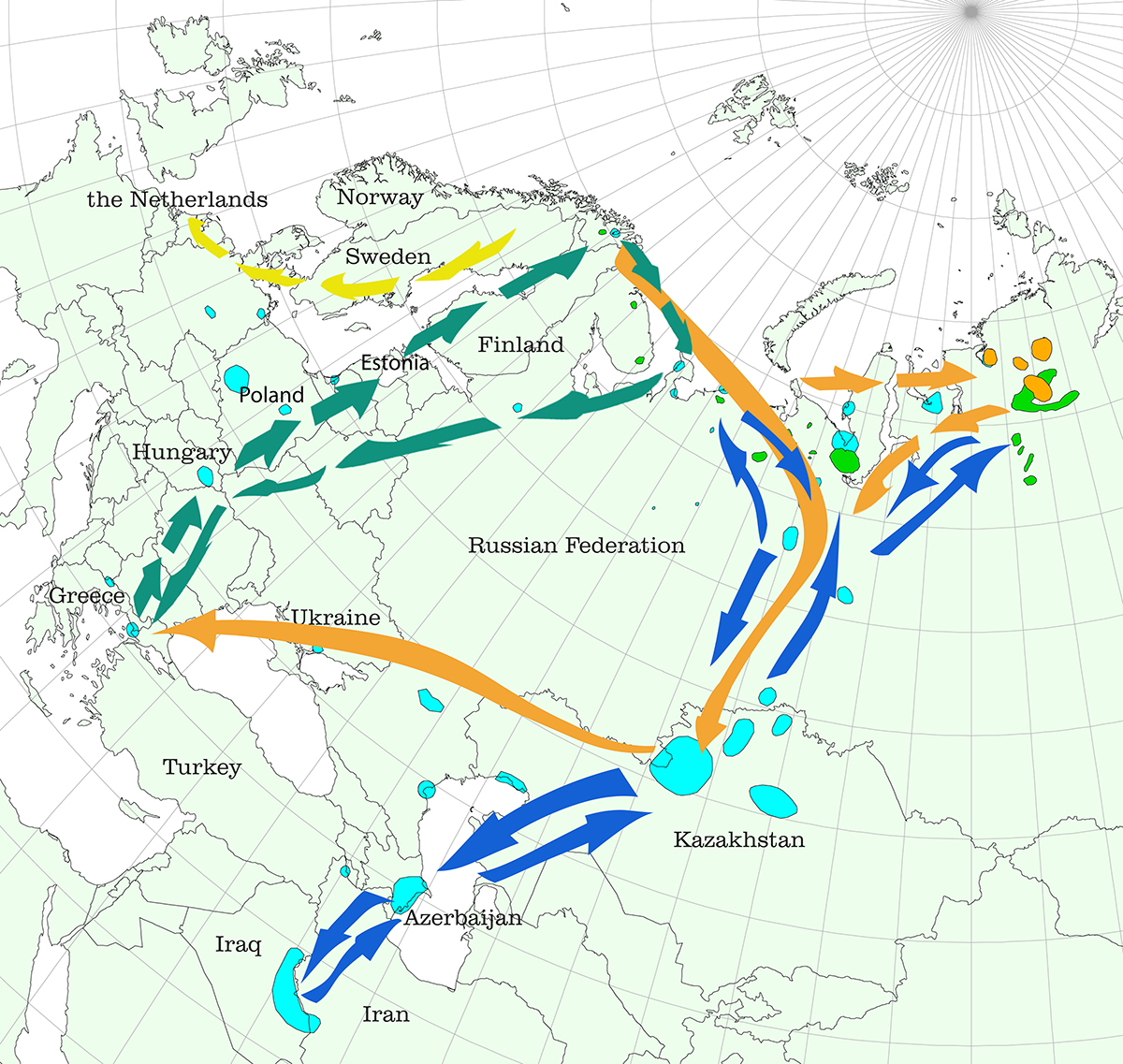 global distribution Fennoscandia